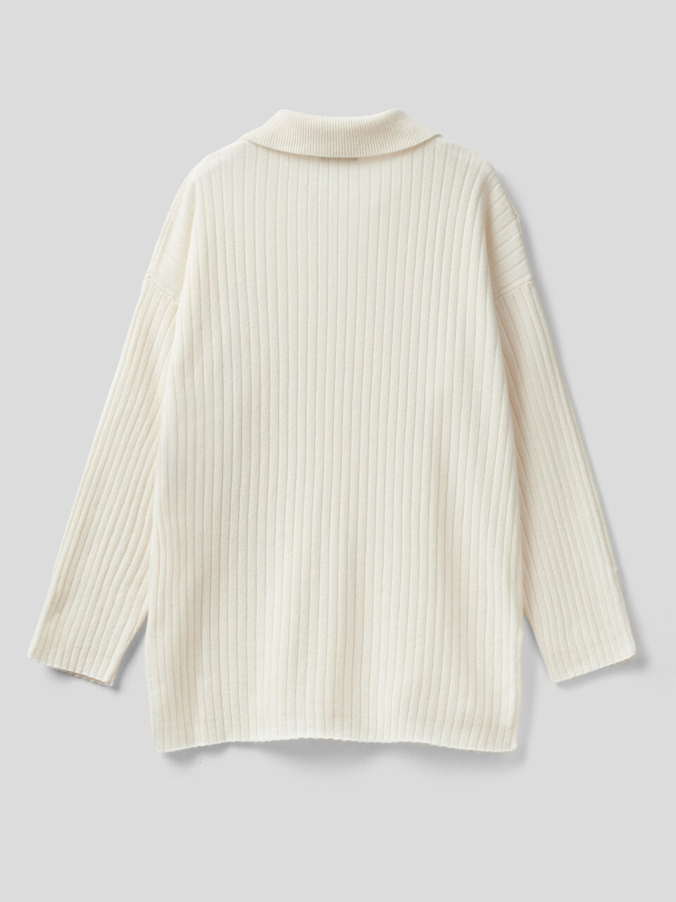Pullover im Polo-Stil mit Rippenmuster image number 2