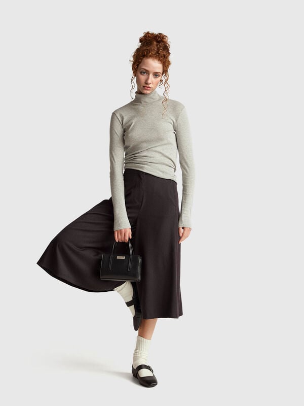 Weite, verkürzte Hose Damen