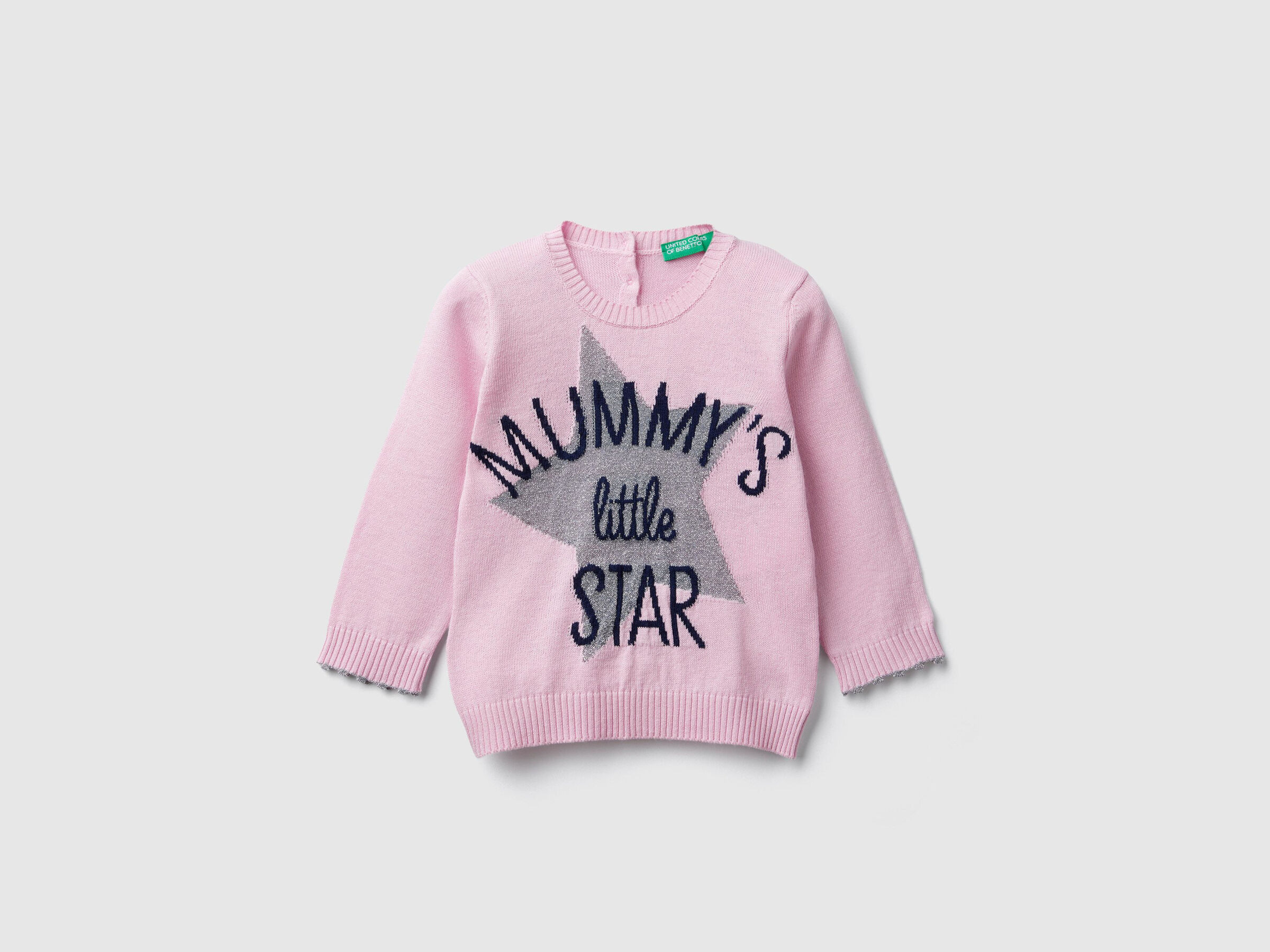 Pullover mit Lurex-Intarsienarbeit image number null