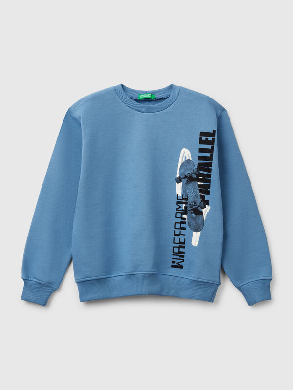 Sweatshirt aus 100 % Baumwolle mit Aufdruck Jungen