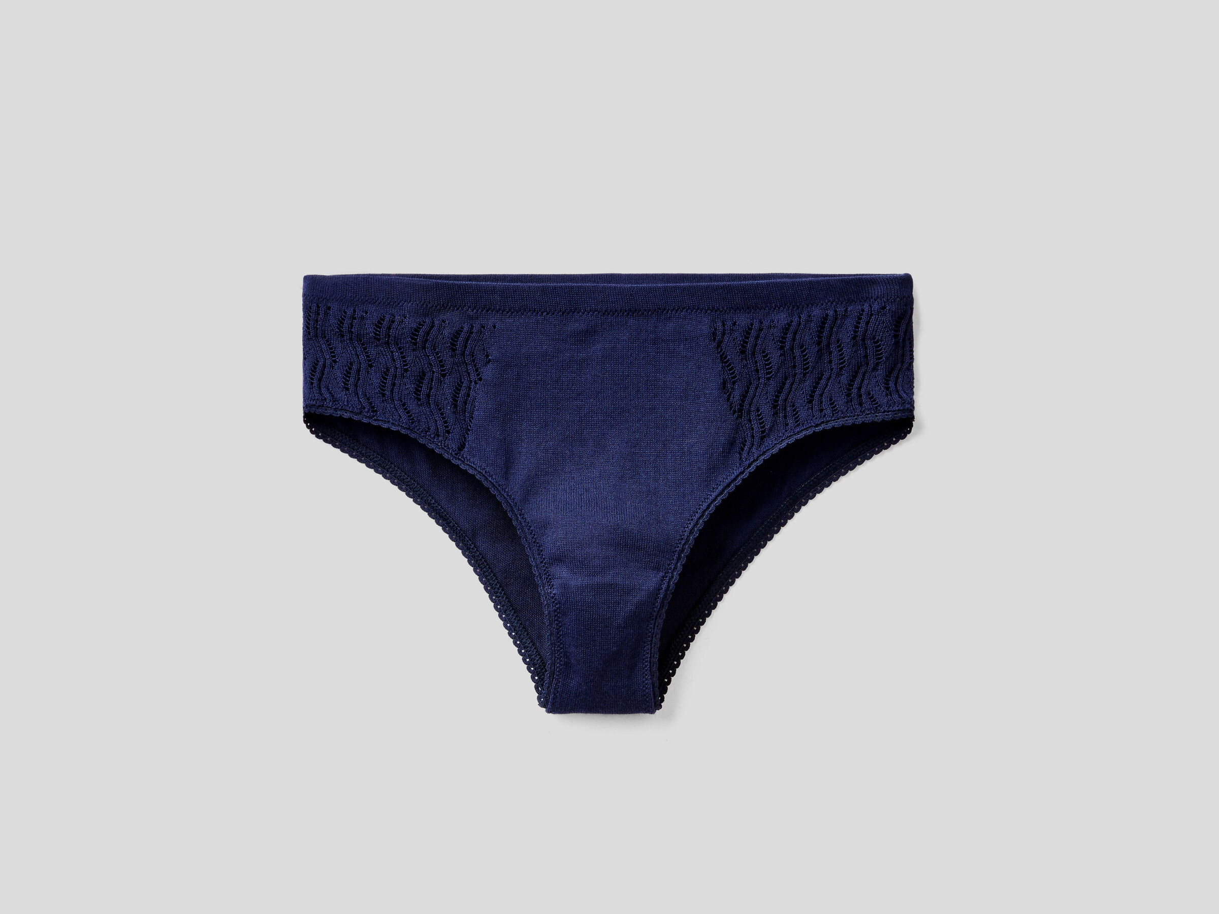 Culotte-Unterhose aus Strick mit Lochmuster image number 3