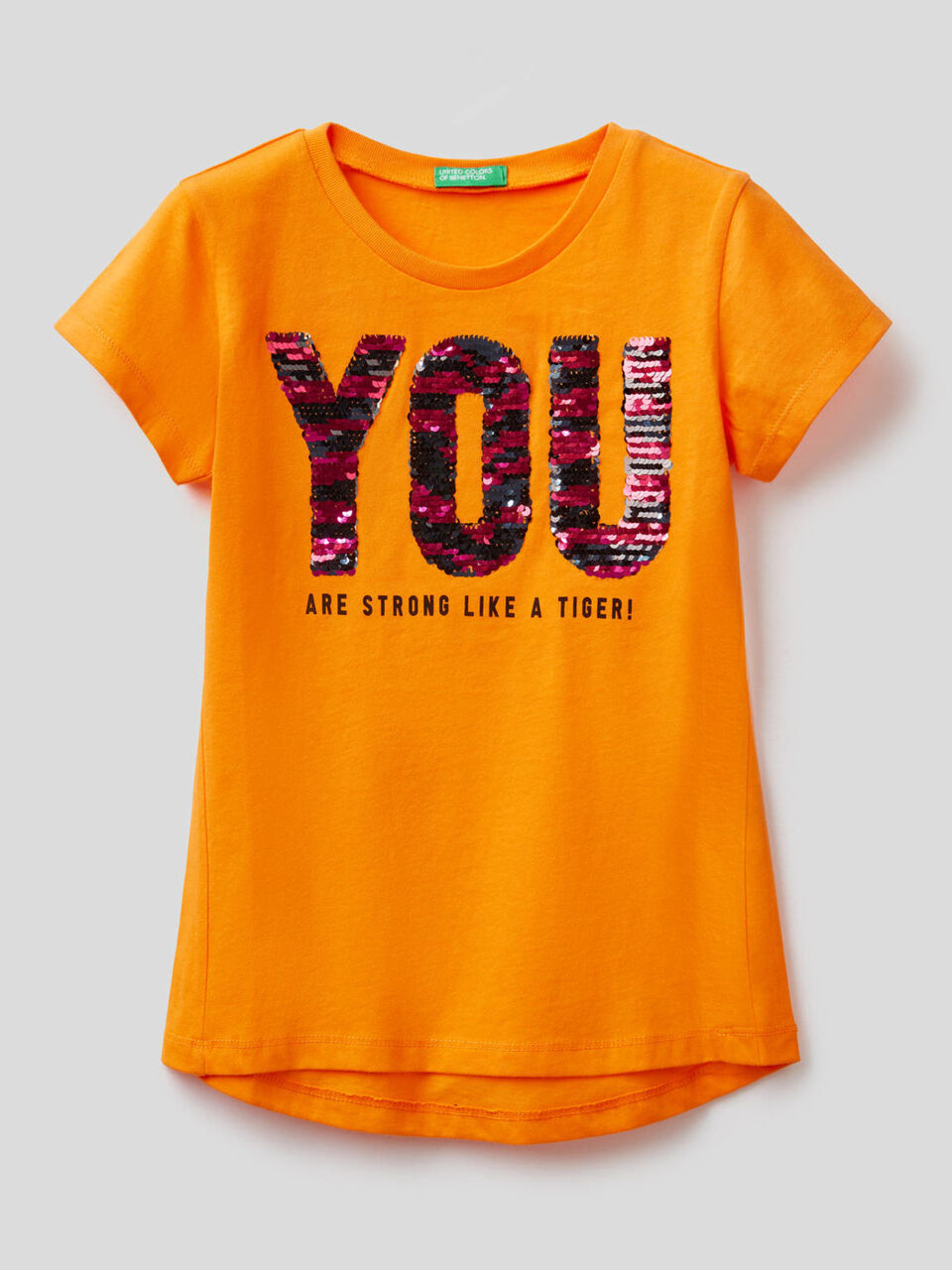 T-Shirt aus Baumwolle mit Pailletten image number 1