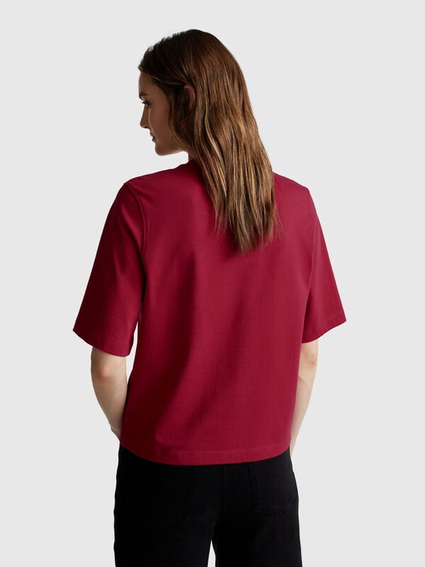T-Shirt im Boxy-Fit, 100 % Baumwolle Damen