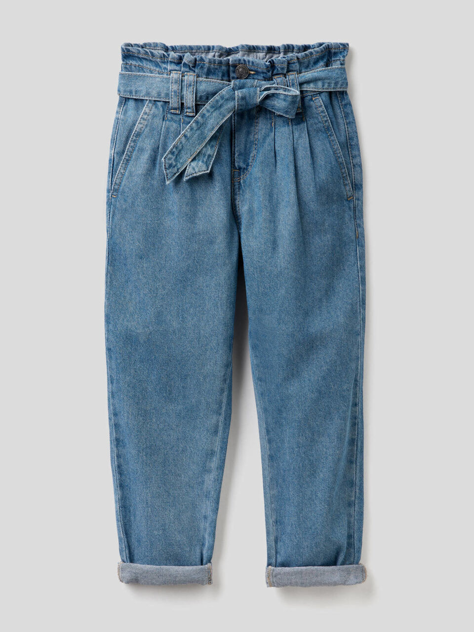 Paperbag-Jeans aus 100% Baumwolle image number 1