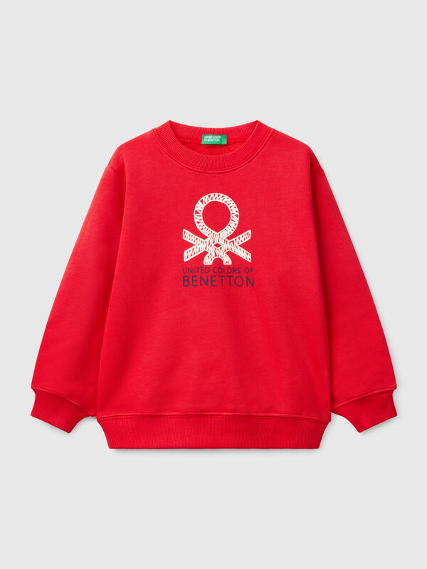 Sweater aus Baumwolle mit Aufdruck Jungen