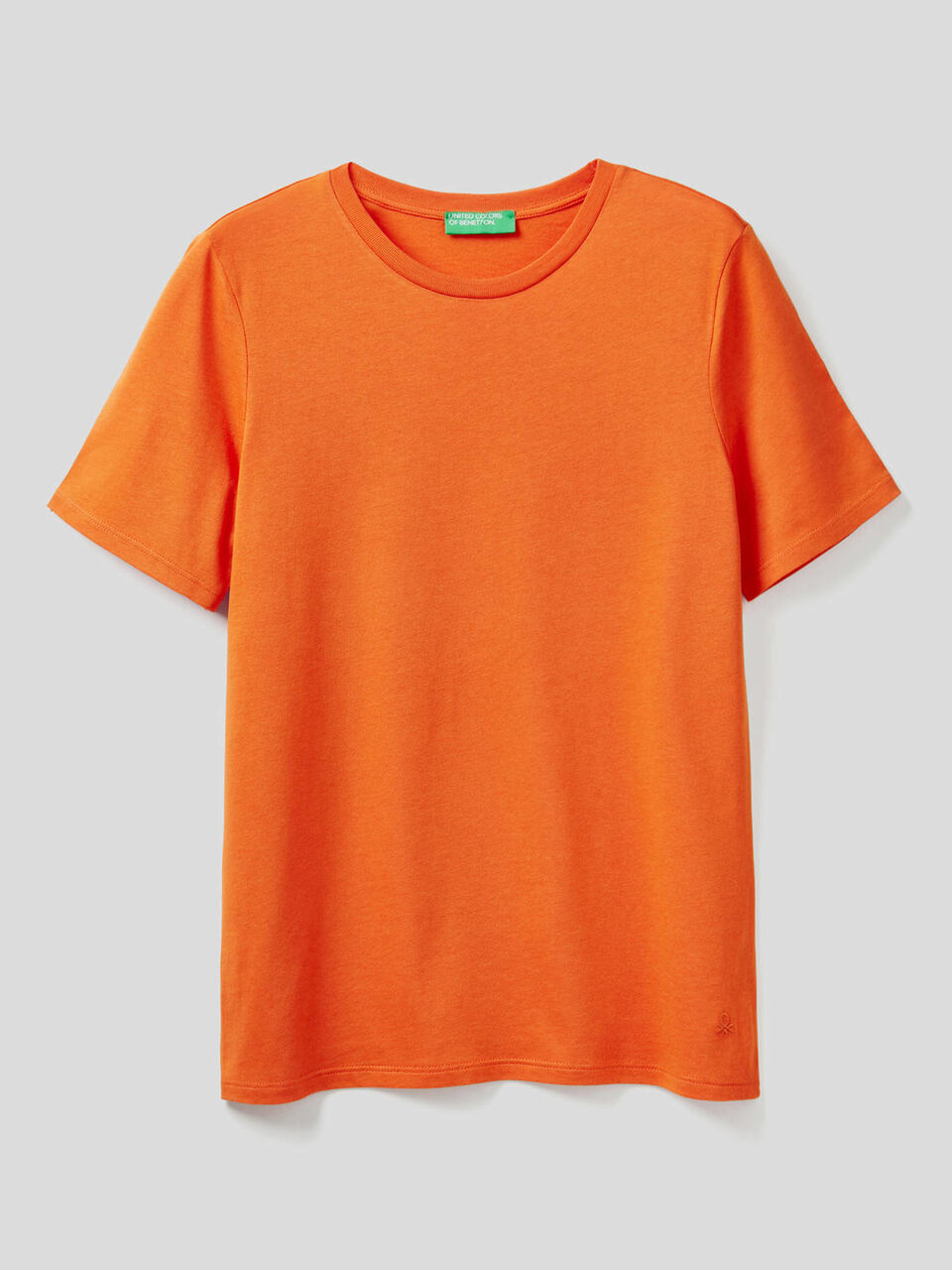 Einfarbiges T-Shirt mit Rundausschnitt image number 1