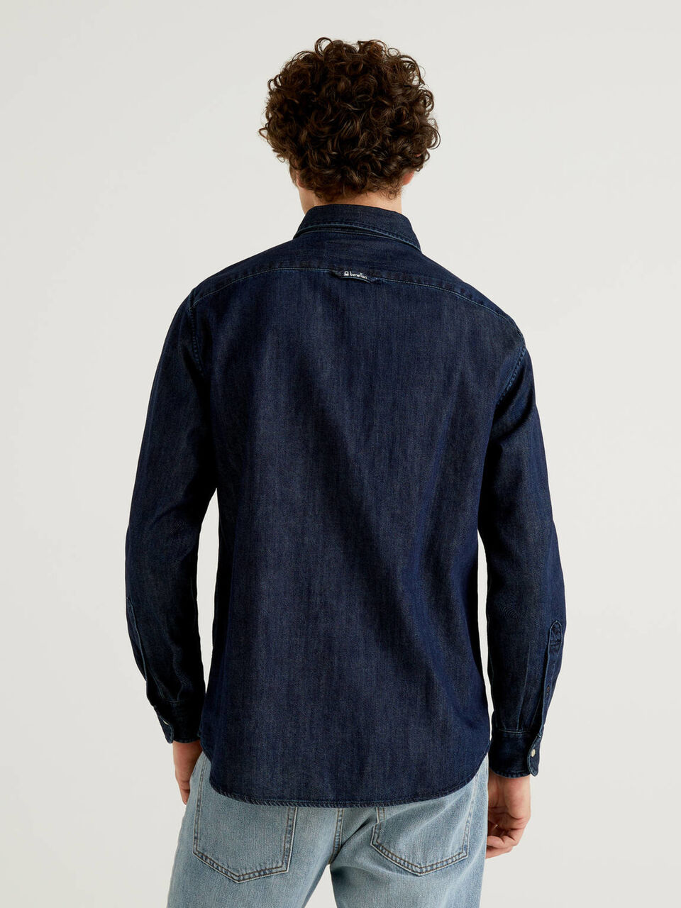 Hemd aus Denim in reiner Baumwolle Herren image number null