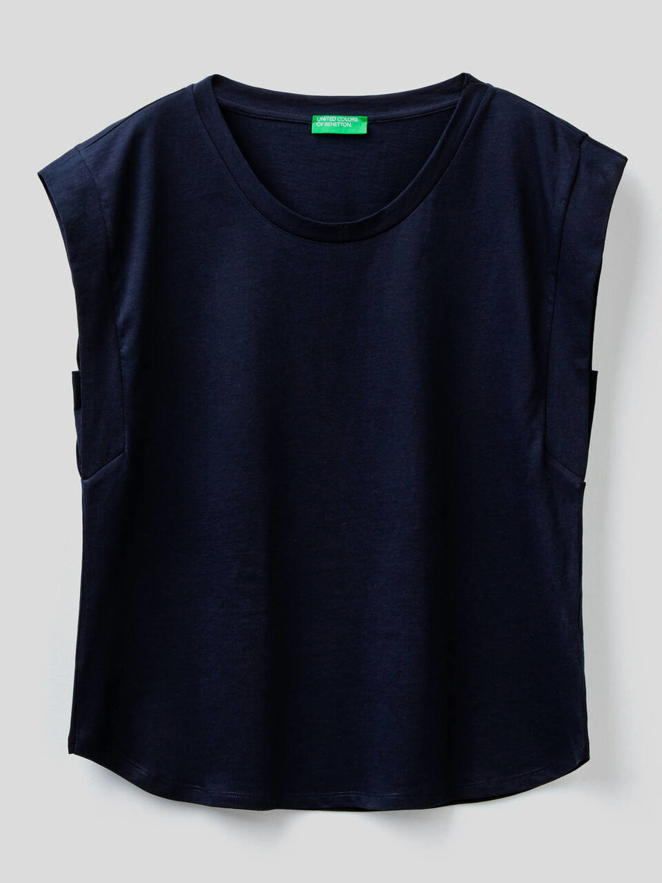 T-Shirt aus Baumwolle mit Flügelärmeln image number 1
