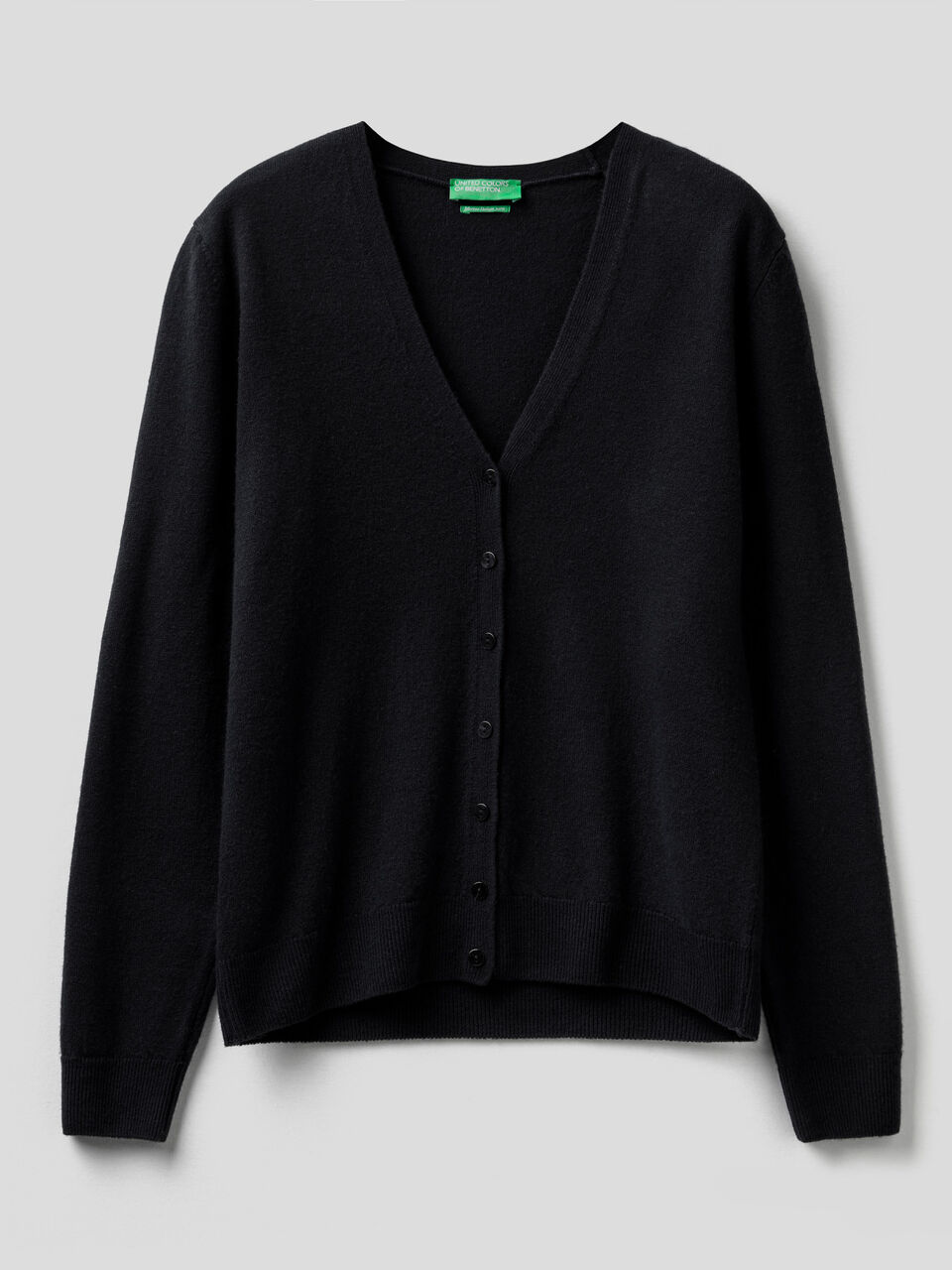 Strickjacke aus reiner Schurwolle mit V-Ausschnitt image number 1