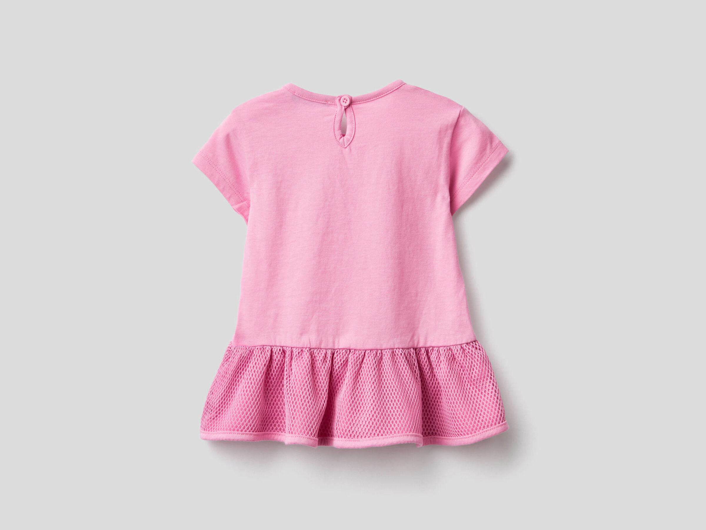T-Shirt mit Rüsche und Klang-Aufnäher image number null