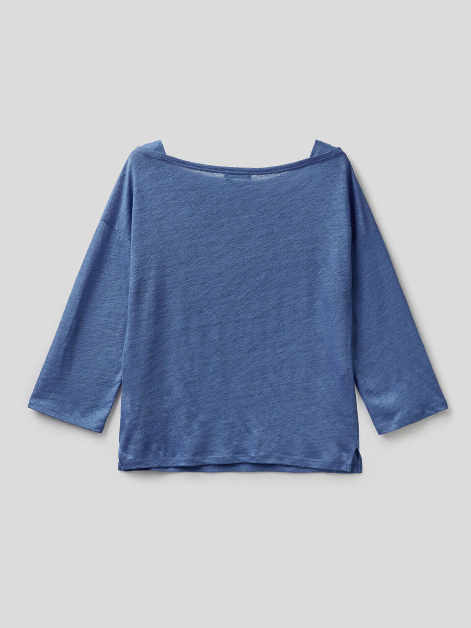 T-Shirt aus 100% Leinen mit 3/4-Ärmeln image number 2