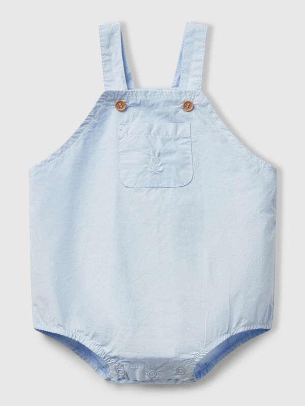 Latzhose-Strampler aus 100 % Baumwolle Newborn