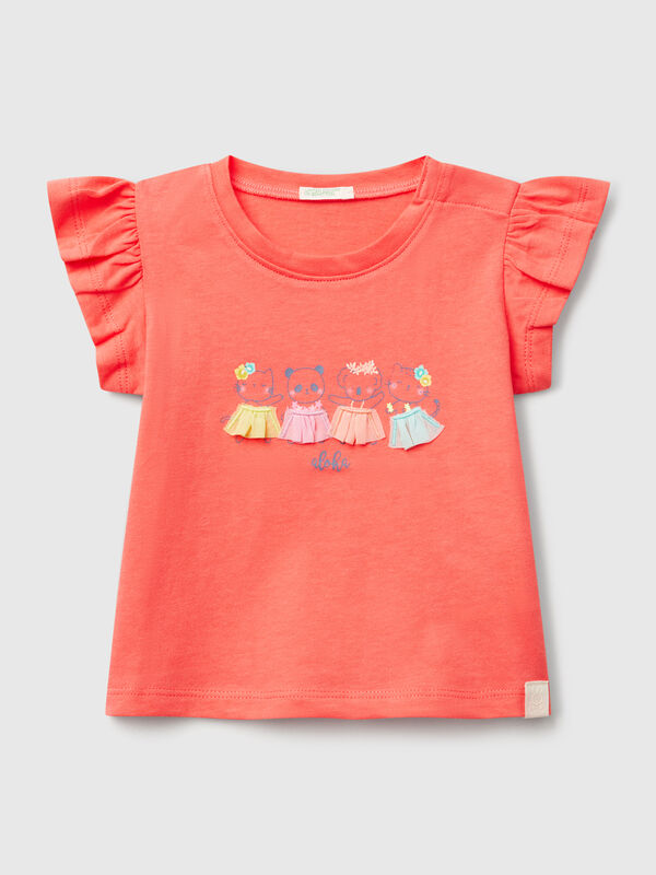 T-Shirt mit Aufdruck und Applikation Newborn