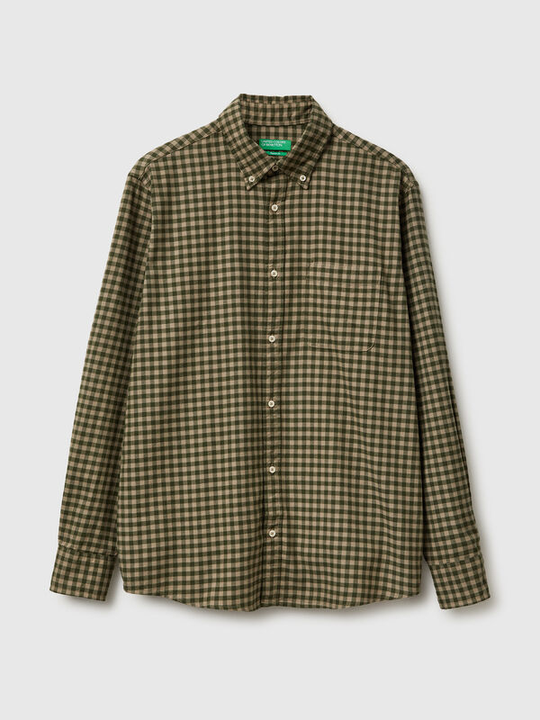 Flanell-Button-Down-Hemd Herren