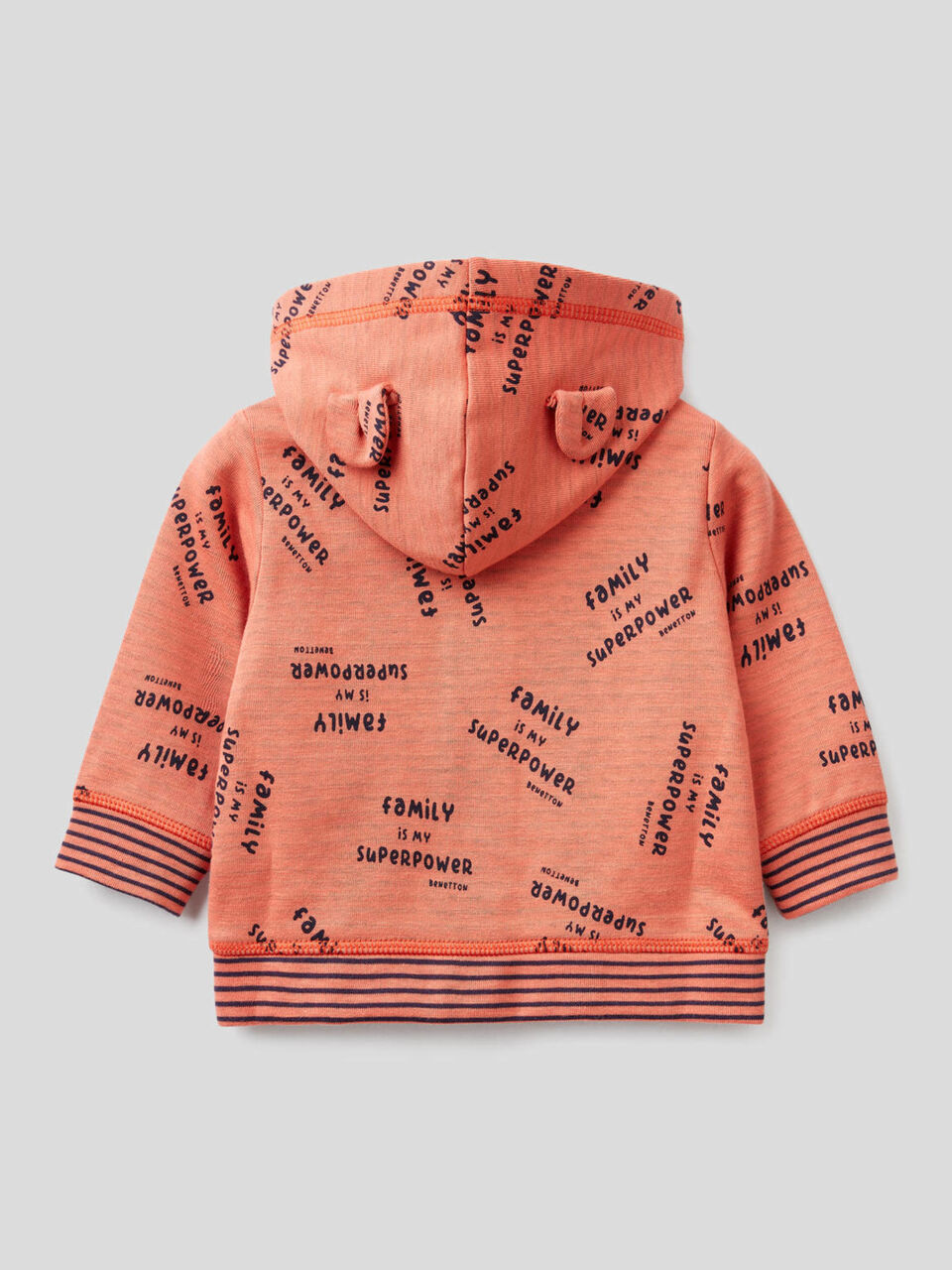 Sweatshirt aus elastischer Bio-Baumwolle mit Kapuze image number 2