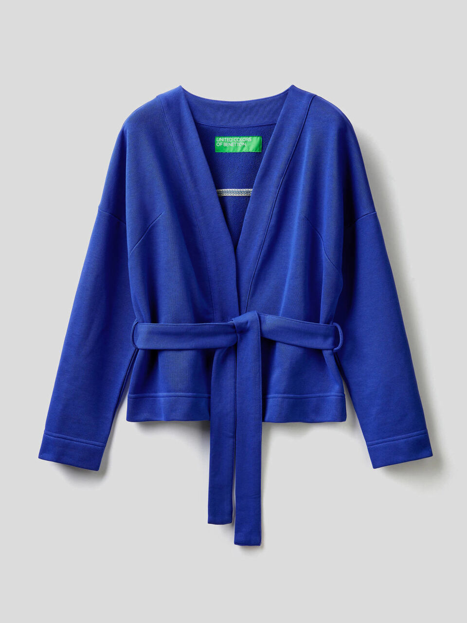 Sweatstoff-Cardigan im Kimonostil image number 1