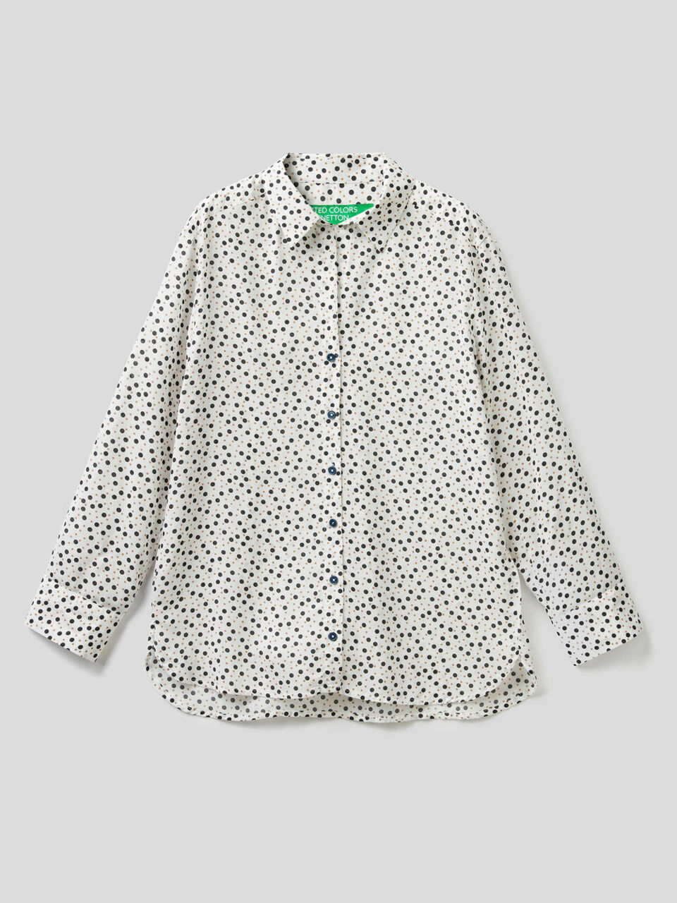 Fließende Bluse mit Musterprint image number 1
