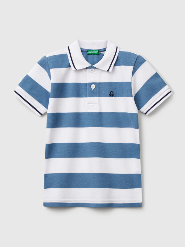 Gestreiftes Kurzarm-Poloshirt Jungen