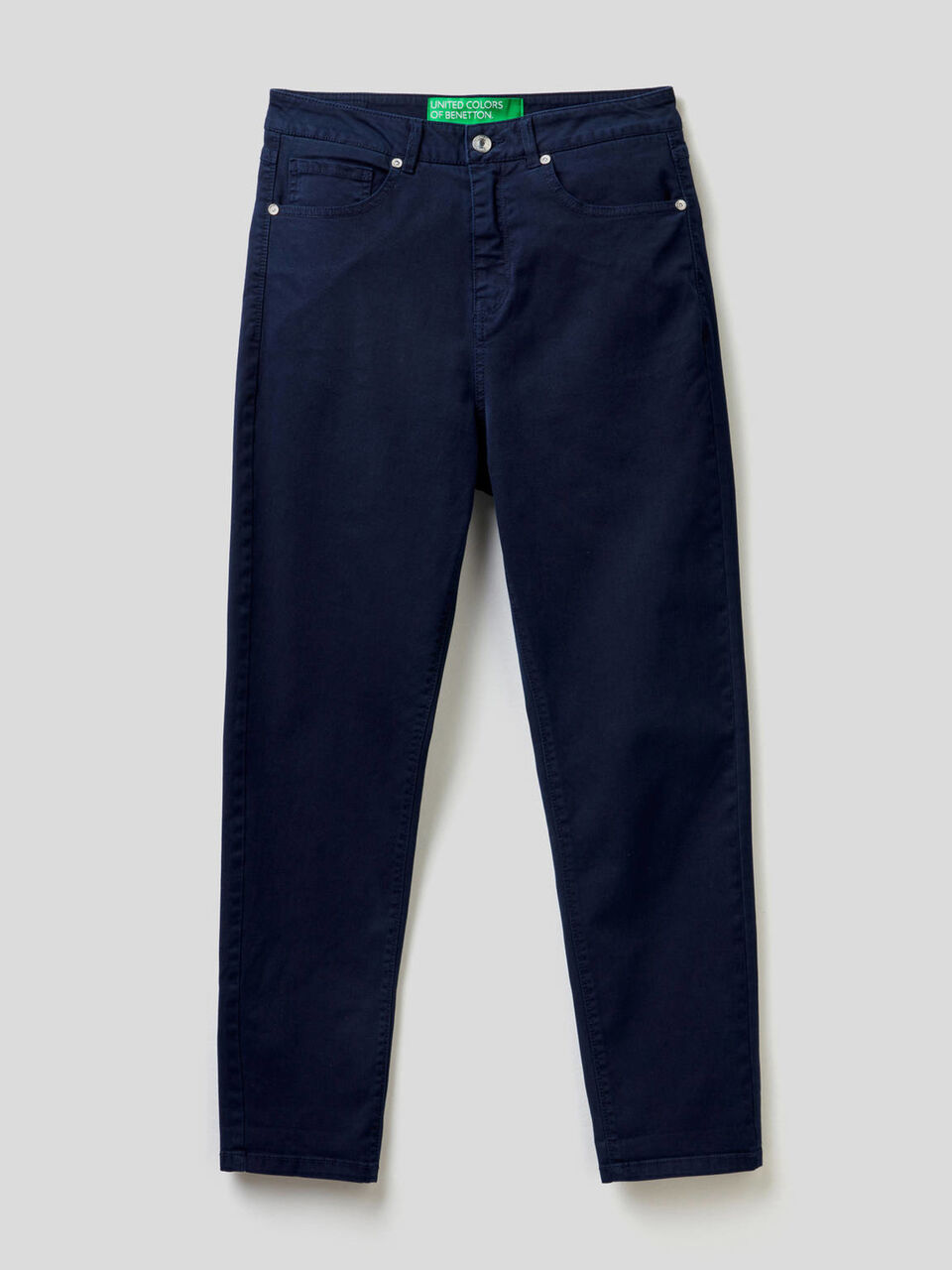 Boyfriend-Hose aus stretchiger Baumwolle image number 1