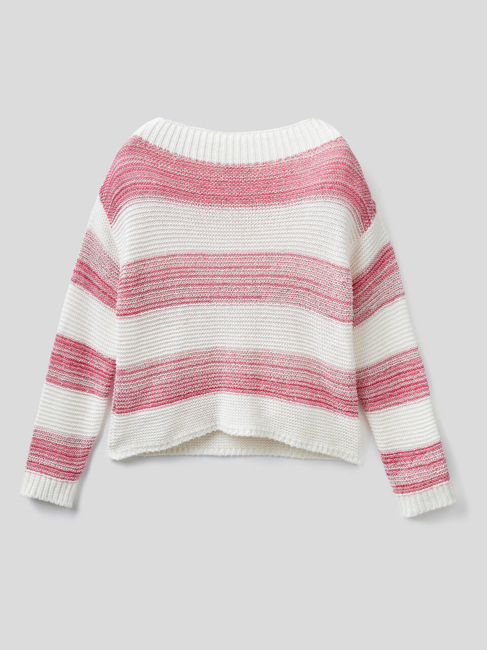 Gestreifter Pullover mit Pailletten image number null