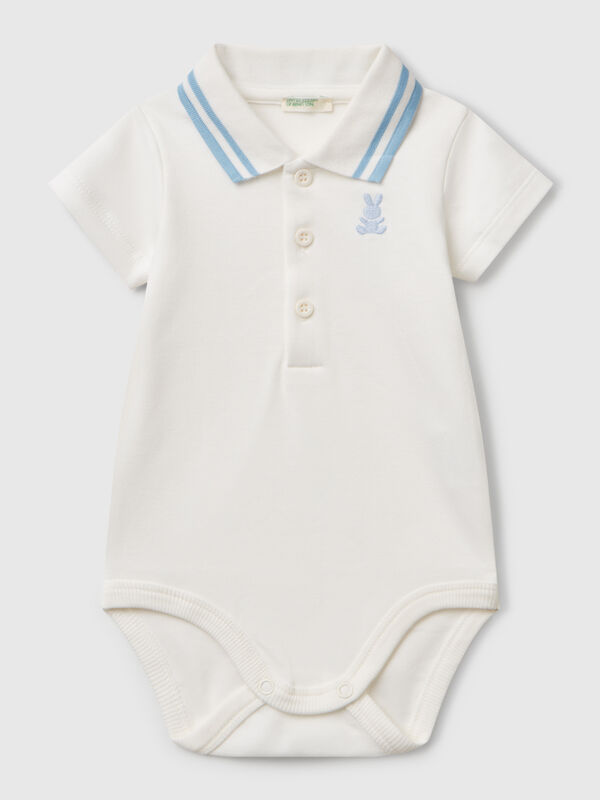 Polo-Body aus Baumwolle Newborn