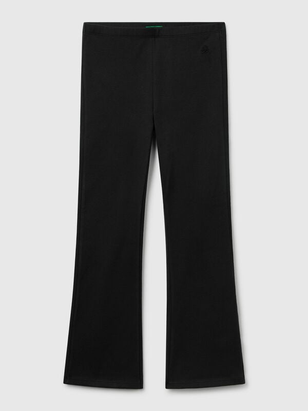 Ausgestellte Leggings aus Stretch-Baumwolle Mädchen