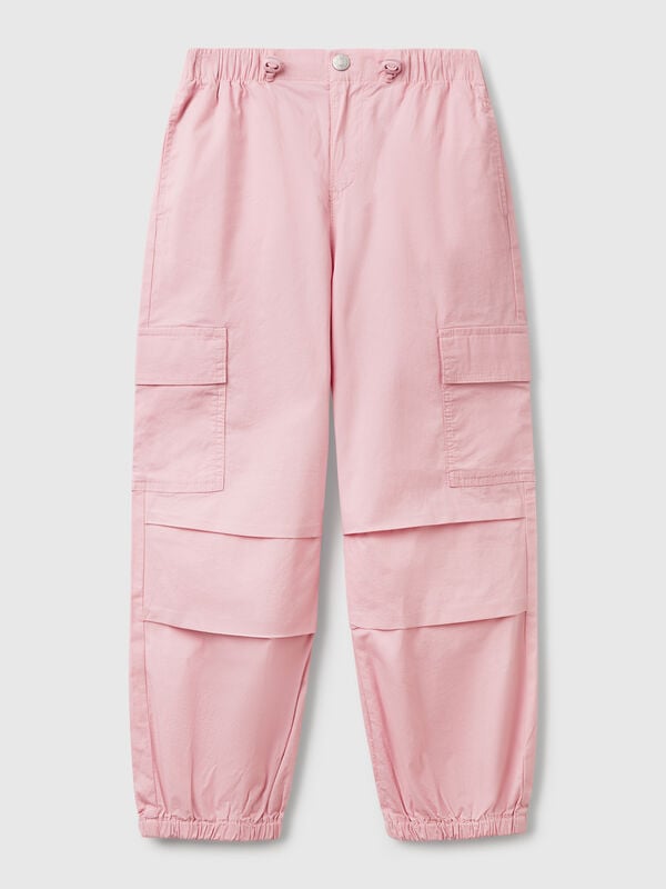 Cargohose aus Stretch-Baumwolle Mädchen