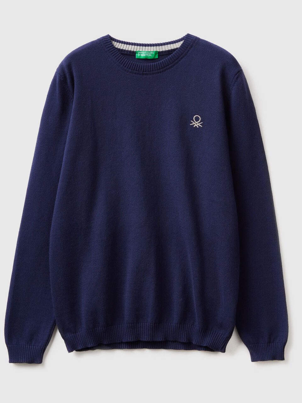 Pullover aus reiner Baumwolle mit Logo image number 1