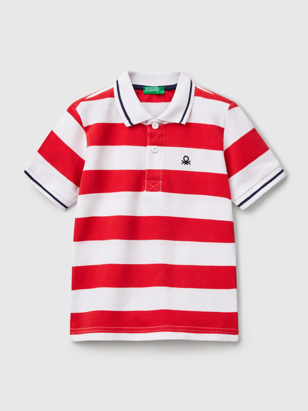 Gestreiftes Kurzarm-Poloshirt Jungen