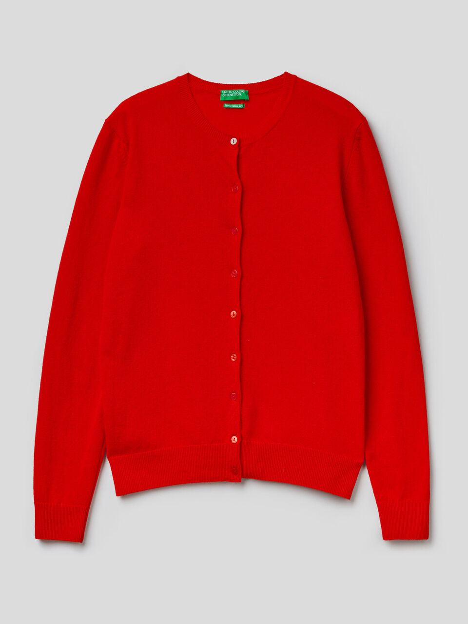 Strickjacke aus reiner Schurwolle mit Rundausschnitt image number 1
