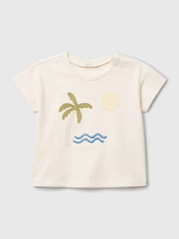 T-Shirt mit Sommergrafik Newborn