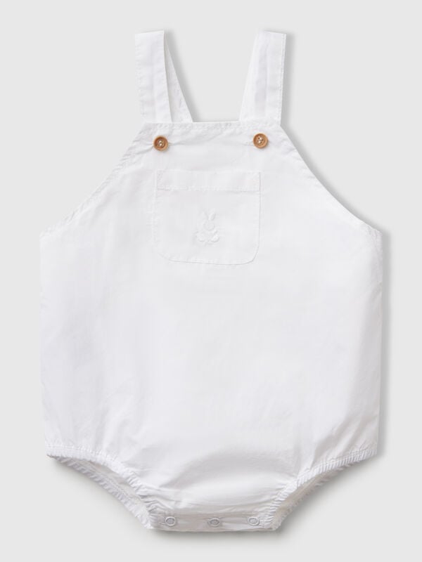 Latzhose-Strampler aus 100 % Baumwolle Newborn