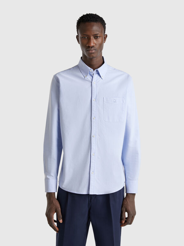 Button-Down-Hemd mit normaler Passform Herren