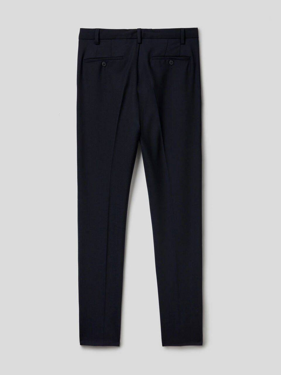 Slim-Fit-Hose aus luftigem Wollstoff image number 2