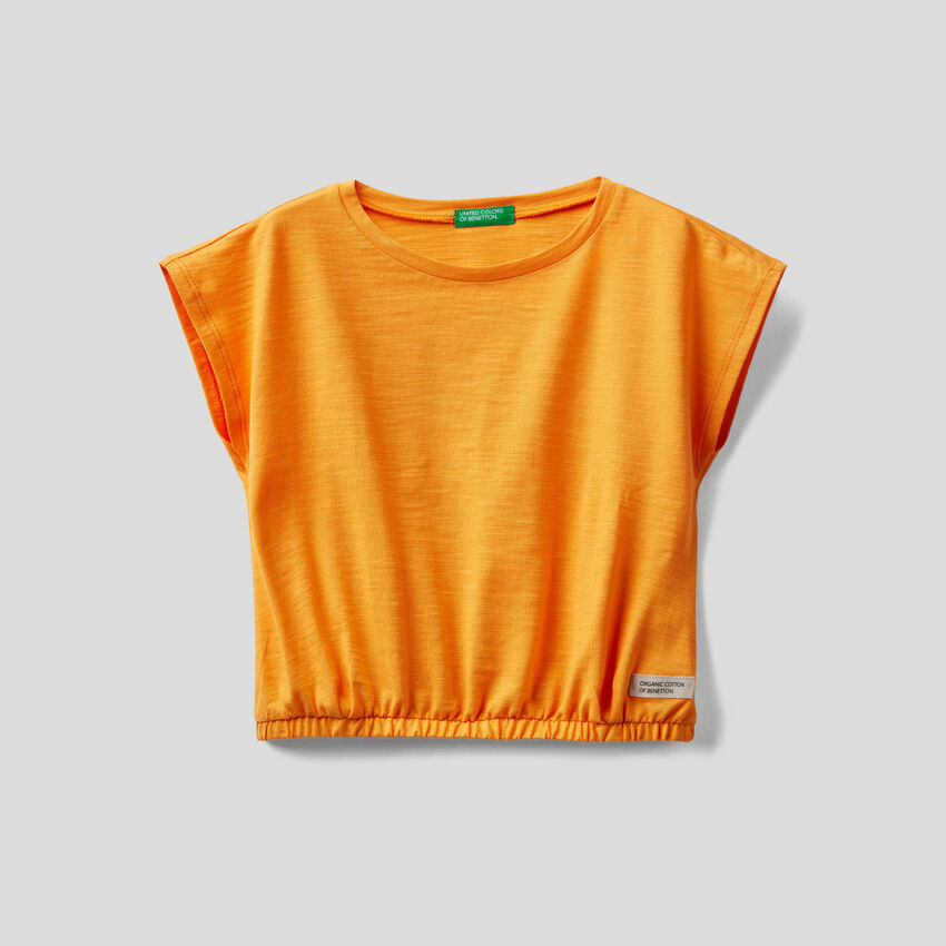 Cropped-T-Shirt  aus reiner Bio-Baumwolle