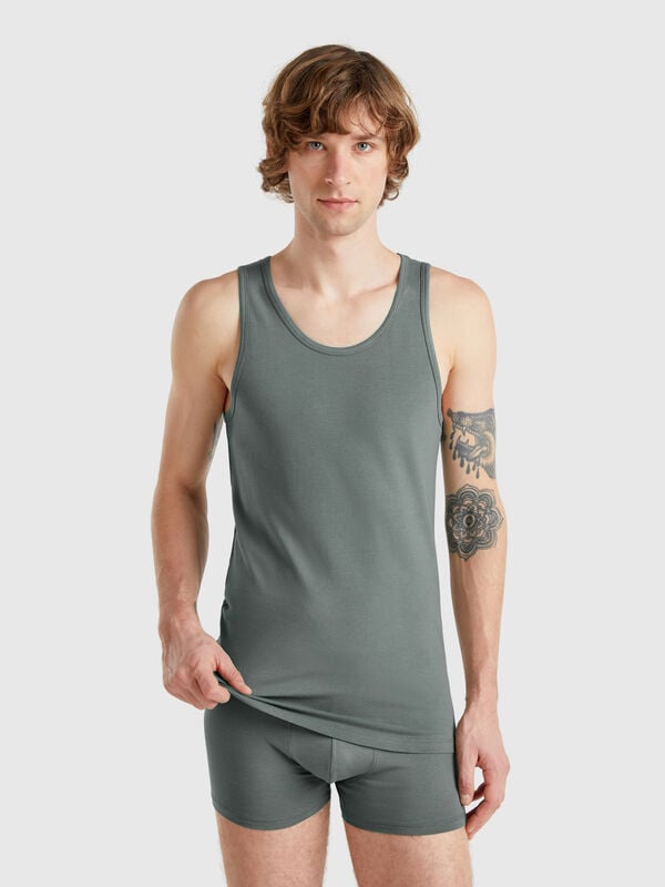Tanktop aus Stretch-Bio-Baumwolle Herren
