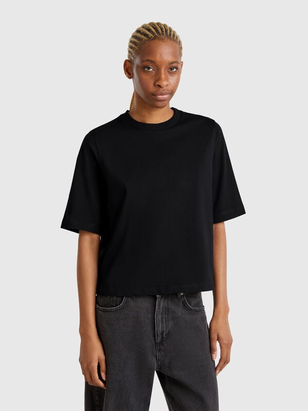 T-Shirt boxy fit, 100% Baumwolle Damen
