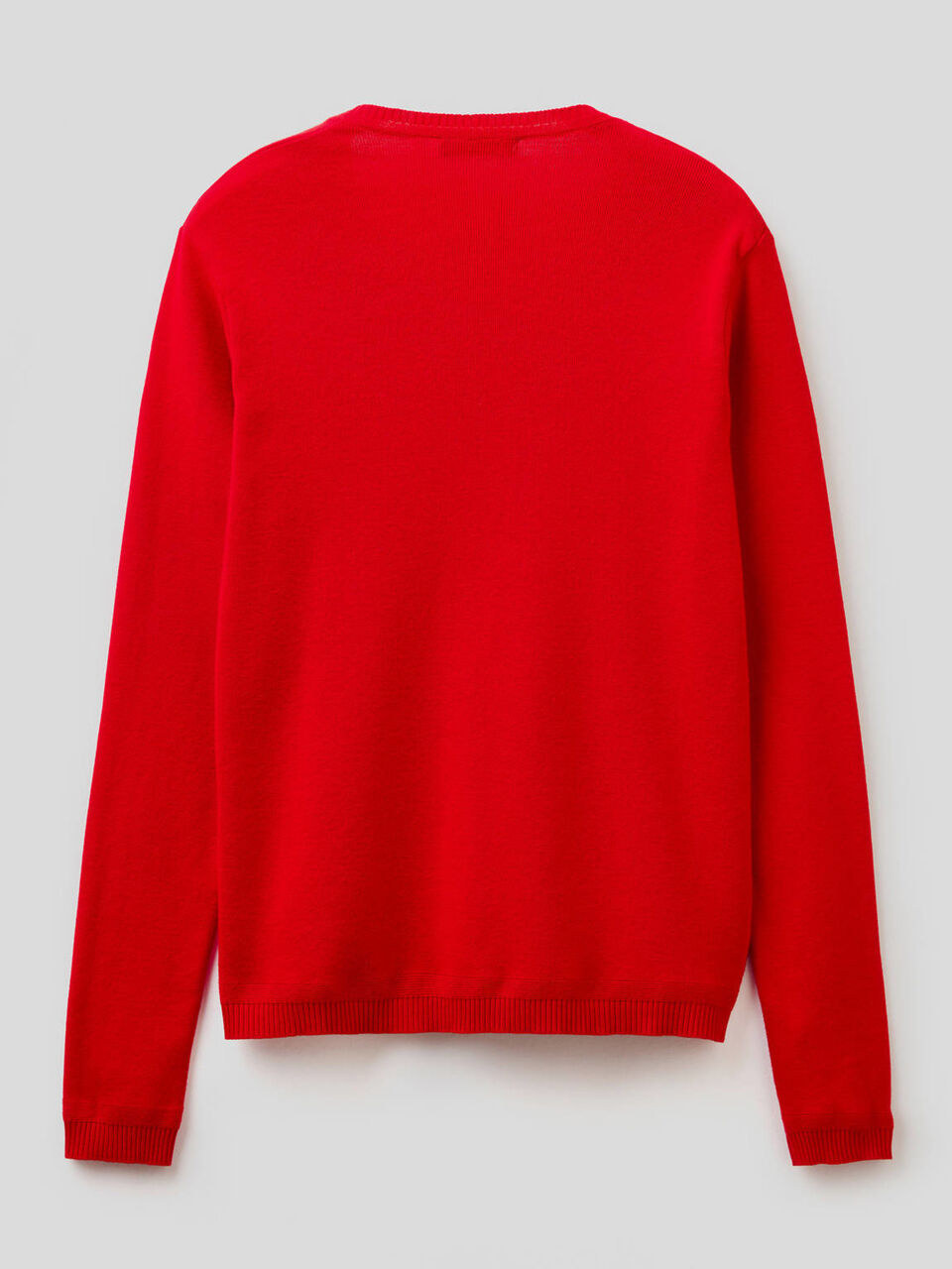 Pullover aus reiner Baumwolle mit V-Ausschnitt image number 2