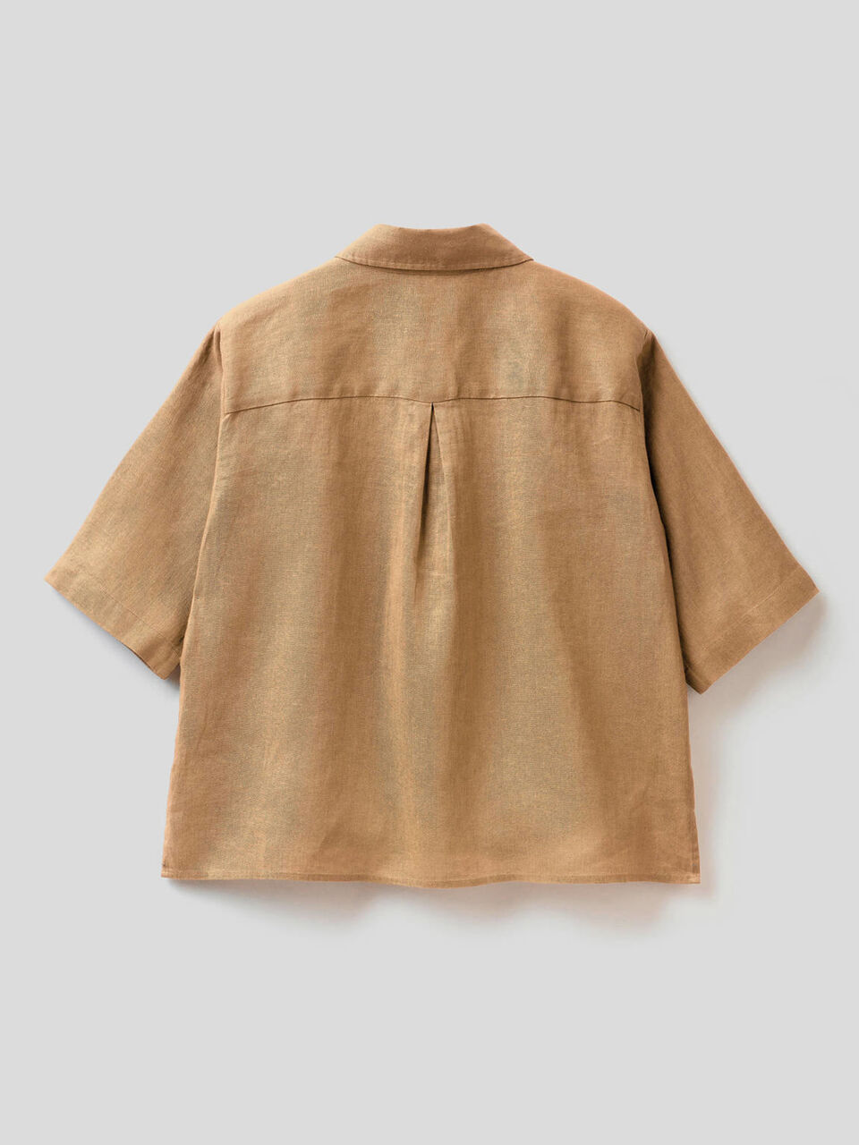 Kurze Bluse aus reinem Leinen image number 2