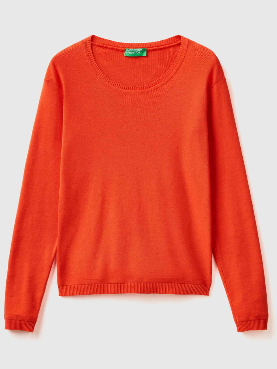 Pullover mit rundem Ausschnitt aus reiner Baumwolle image number 1