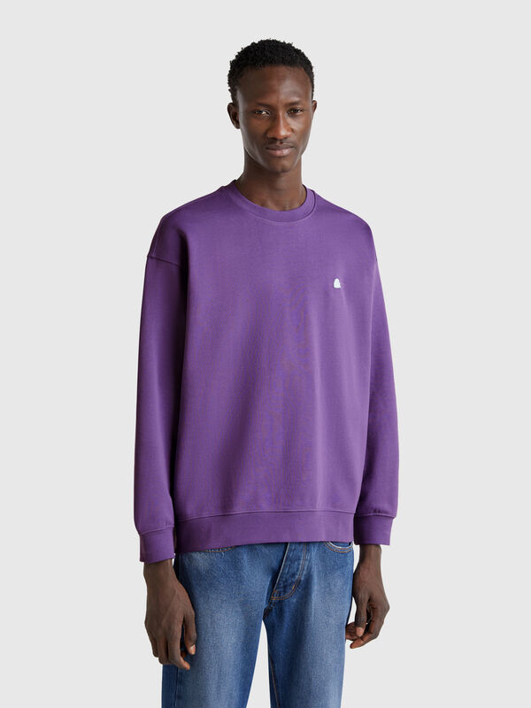 Sweatshirt mit Logo-Patch Herren