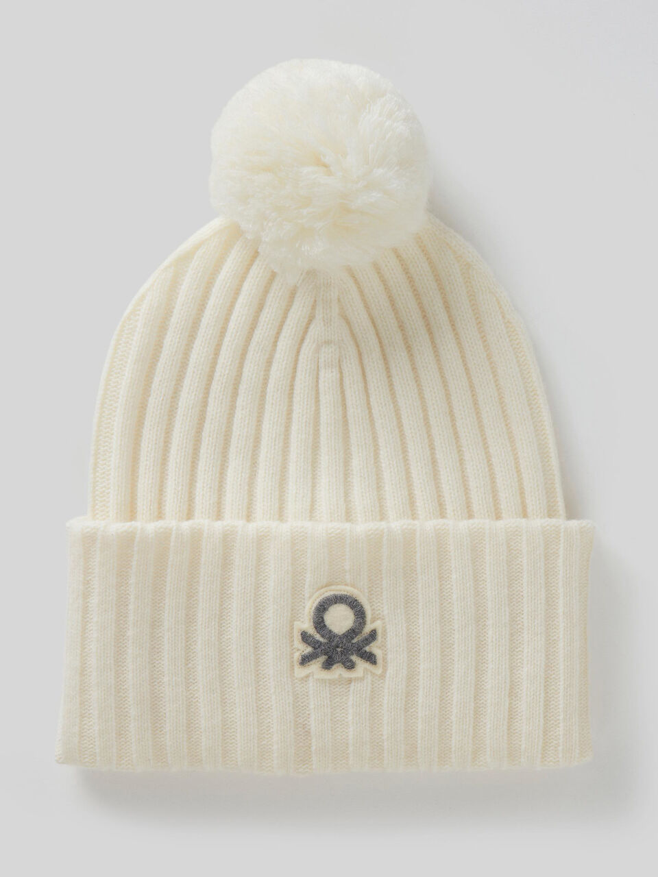 Mütze mit Logo und Pompon image number 1