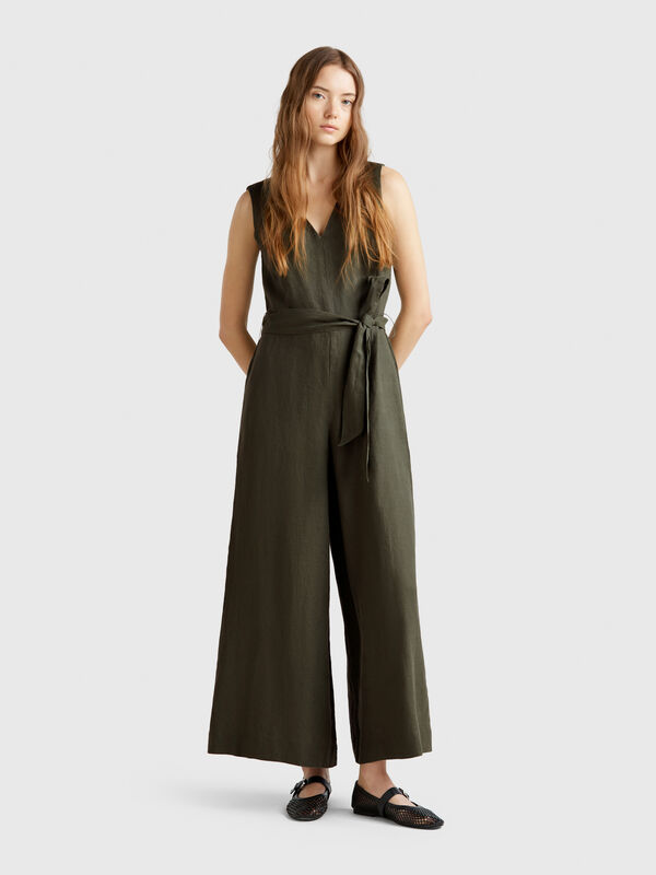 Overall aus reinem Leinen Damen