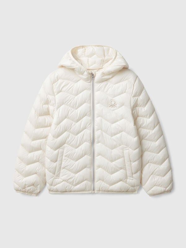 Wattierte Jacke mit Kapuze Mädchen