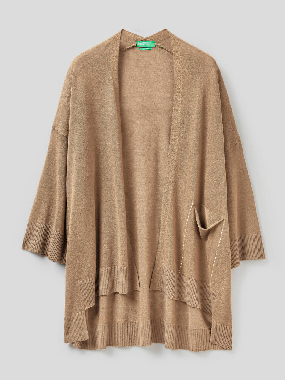Offene Strickjacke mit 3/4-Ärmeln image number 1