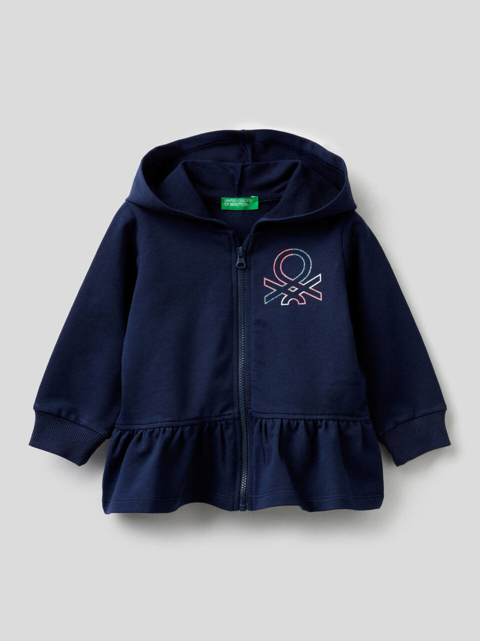 Sweatshirt mit Rüsche und Kapuze image number 1