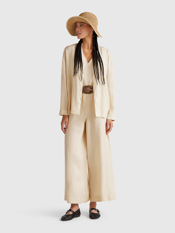 Overall aus reinem Leinen Damen