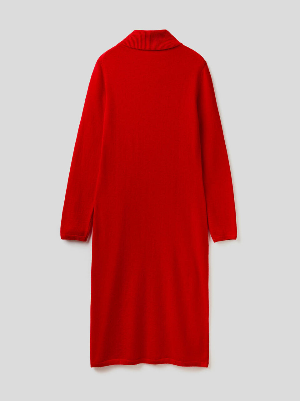 Langes Strickkleid mit hohem Kragen image number 2