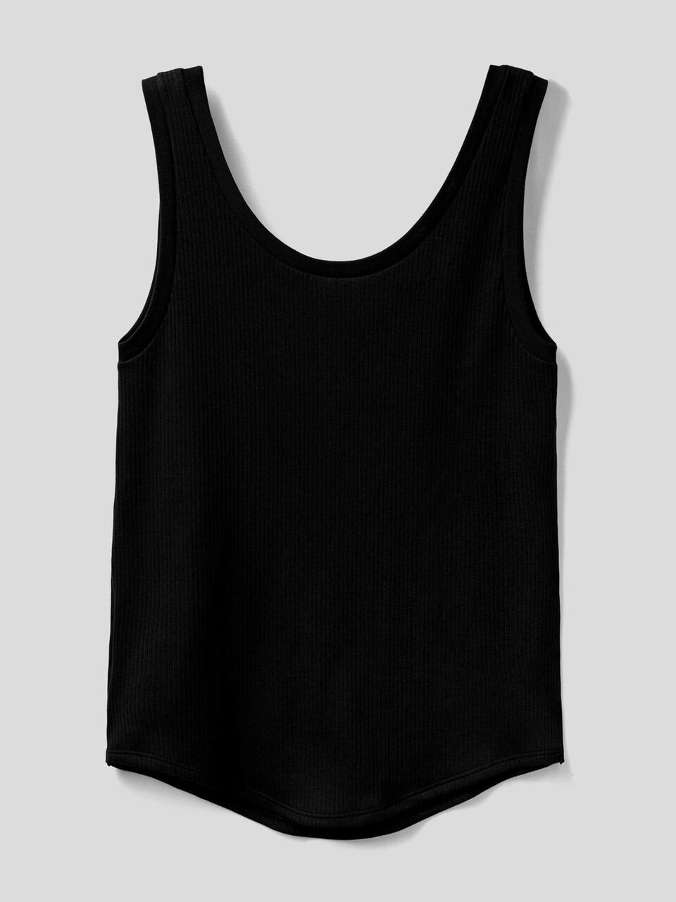 Geripptes Tank-Top mit breiten Trägern image number 2