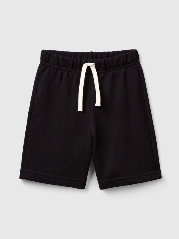 Bermudashorts aus reinem Baumwollfleece Jungen